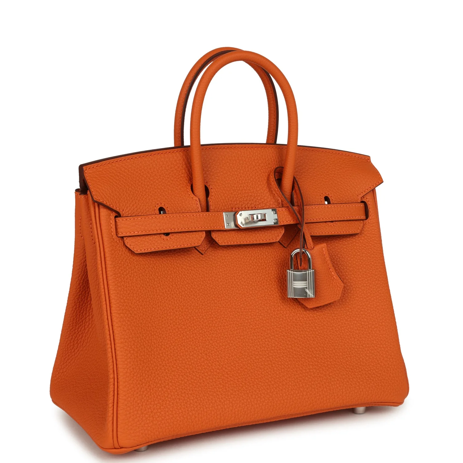Hermes BirkinOrange Togo Palladium Hardware