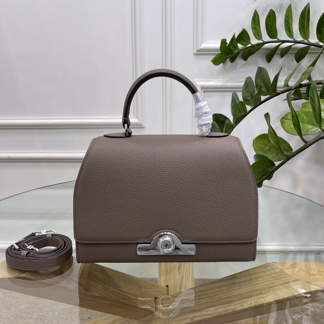 [TOP] MOYNAT RéJANE Bag Cowhide 26x10x18.5cm - Dark Gray - 711 Luxury