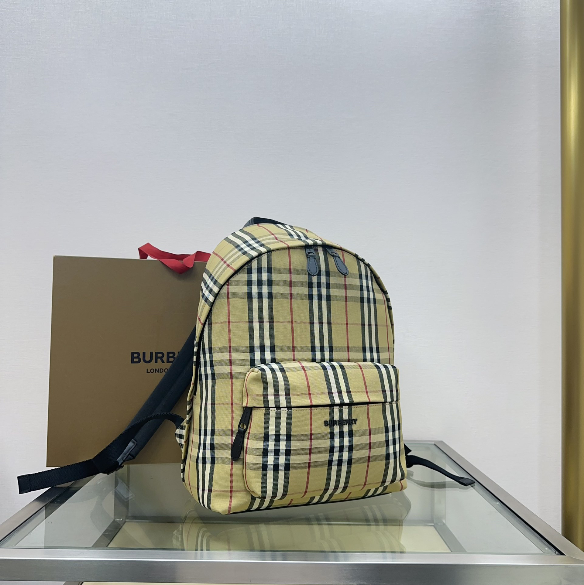 [TOP] BURBERRY Backpack 30.5 x 14.5 x 42.5cm - Khaki - 711 Luxury