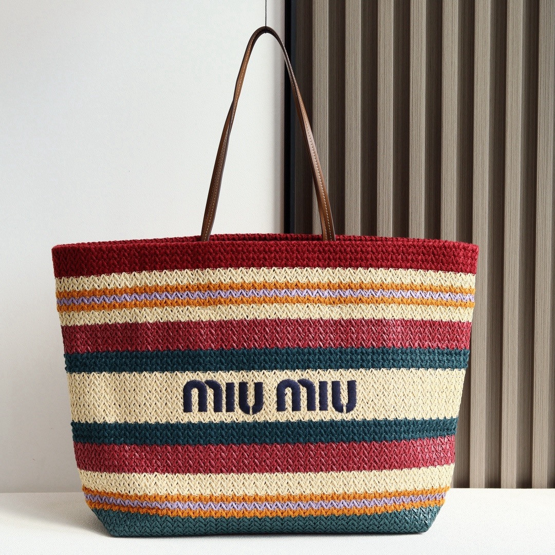 [TOP] Miu Miu Tote Bag 40x34x16cm - Red - 711 Luxury