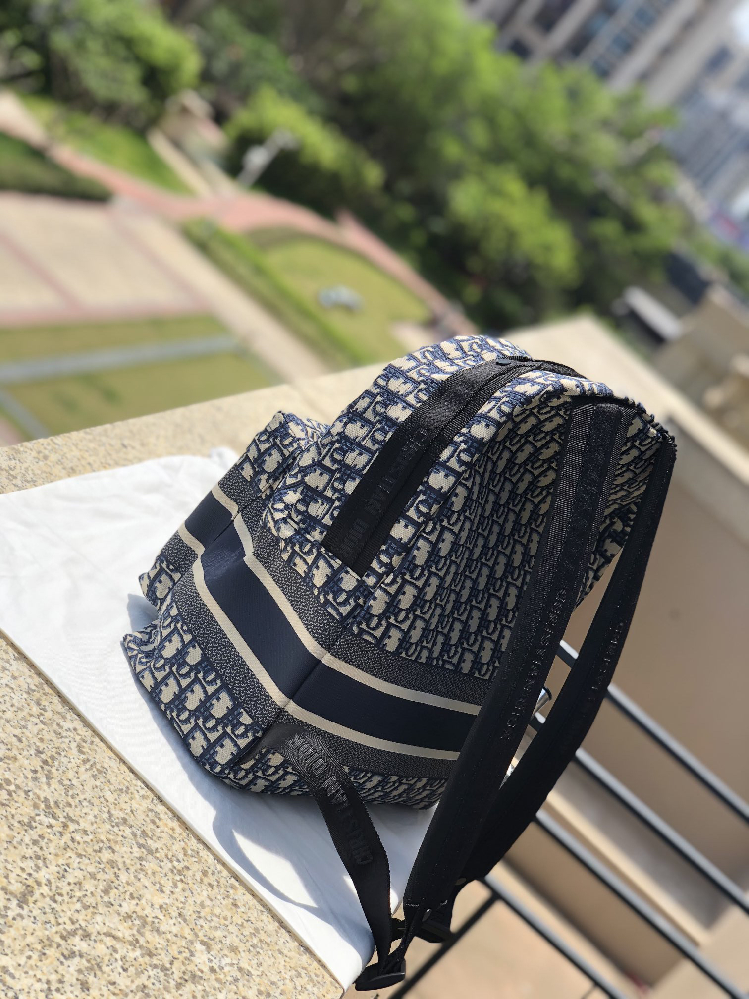 [TOP] Christian Dior Backpack 35x41x15cm - Navy Blue - 711 Luxury