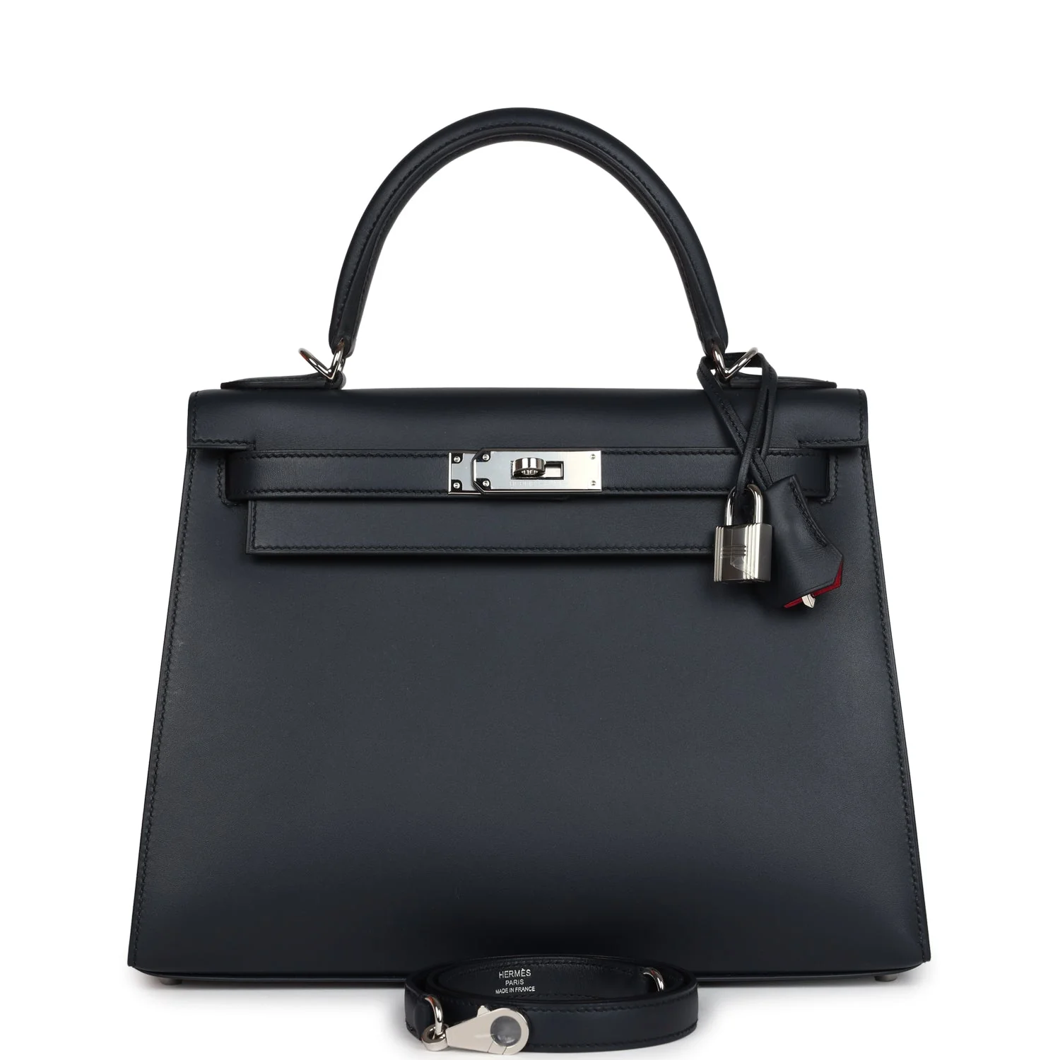 Hermes Special Order (HSS) Kelly Sellier  Bleu Obscur Verso Sombrero Palladium Hardware