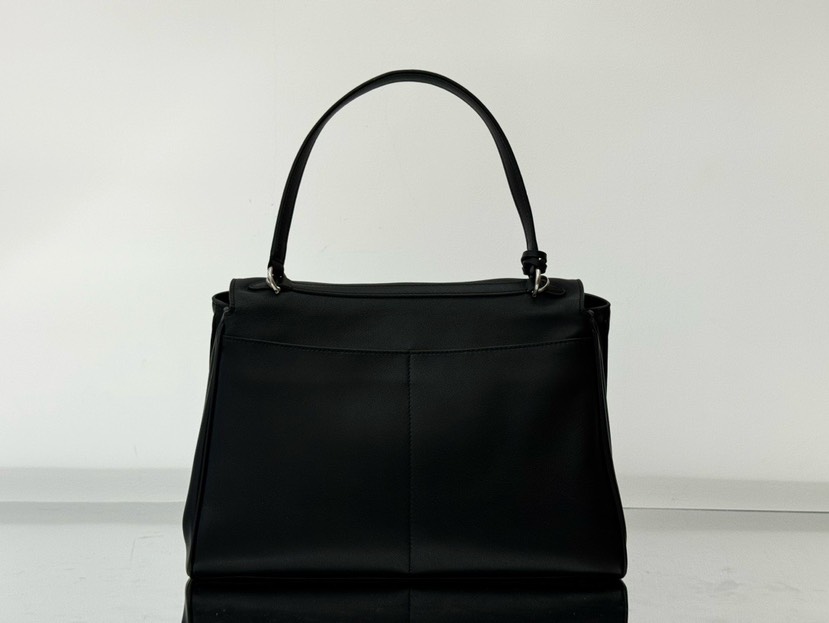 [TOP] BALENCIAGA Rodeo Bag 35x23x11cm - Black & SHW - 711 Luxury
