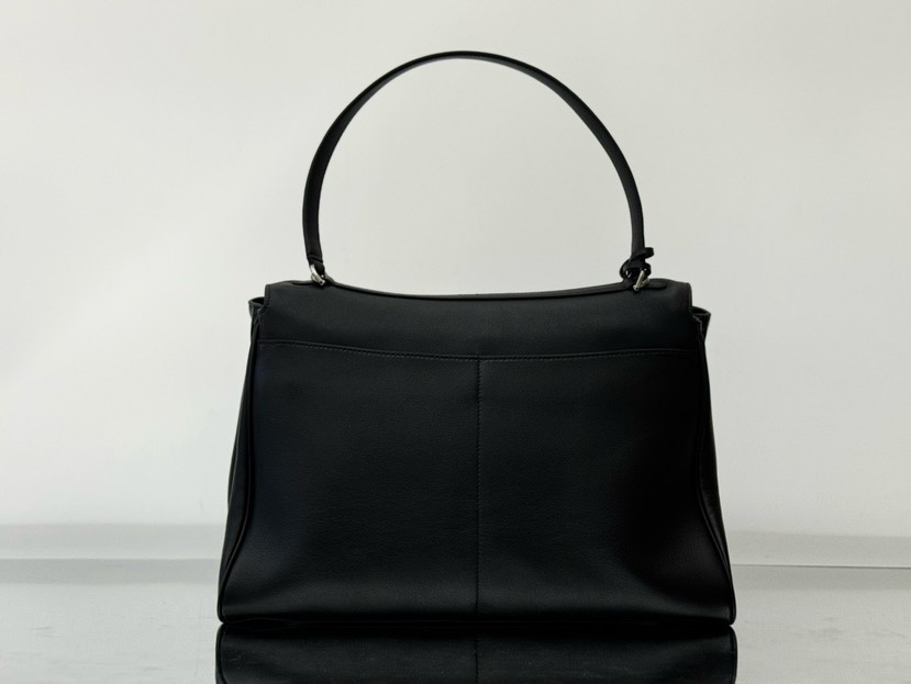 [TOP] BALENCIAGA Rodeo Bag 40x30x13cm - Black & SHW - 711 Luxury