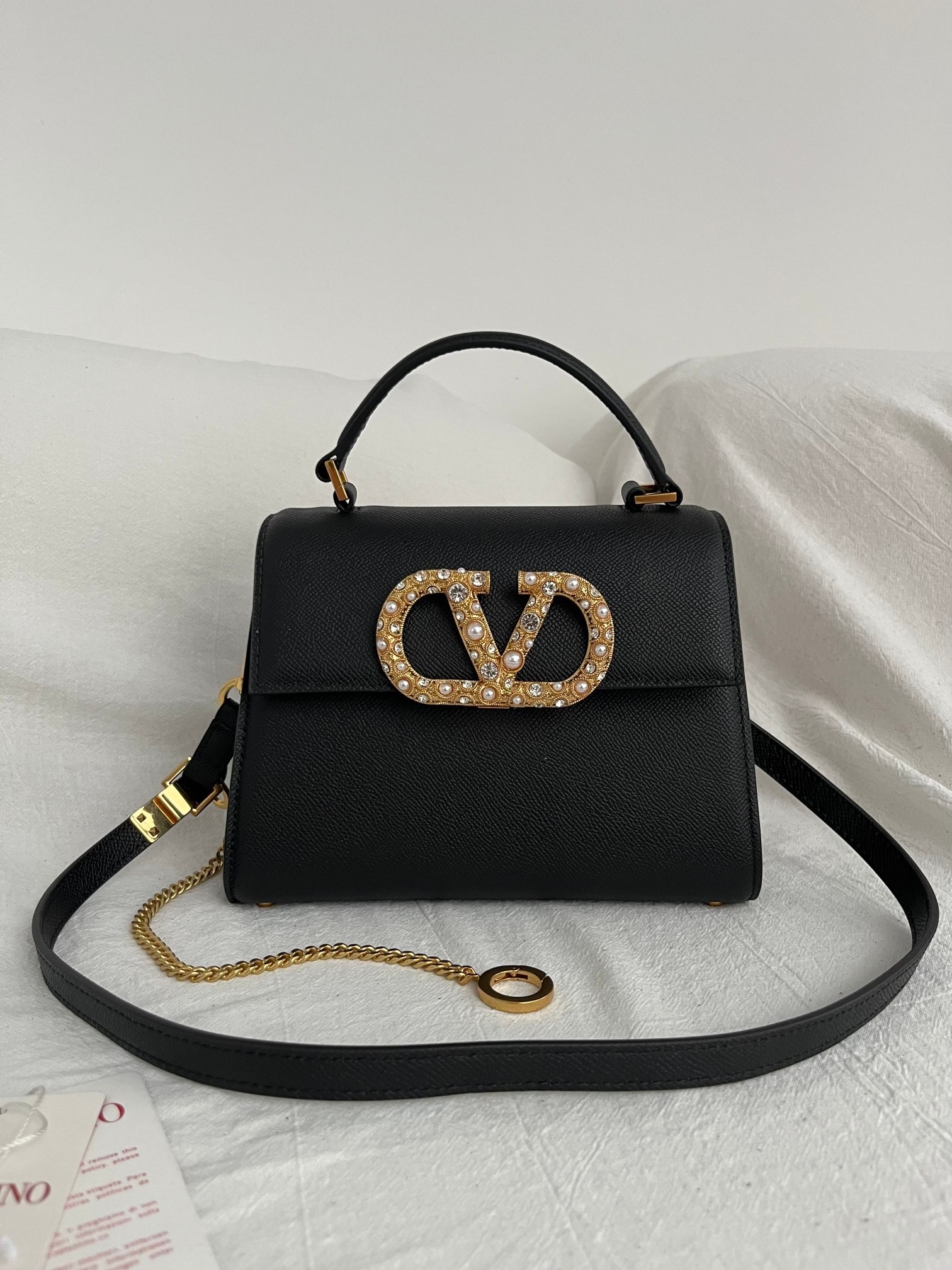 [TOP] VALENTINO Garavani Vsling  Bag 22x16x9cm - Black