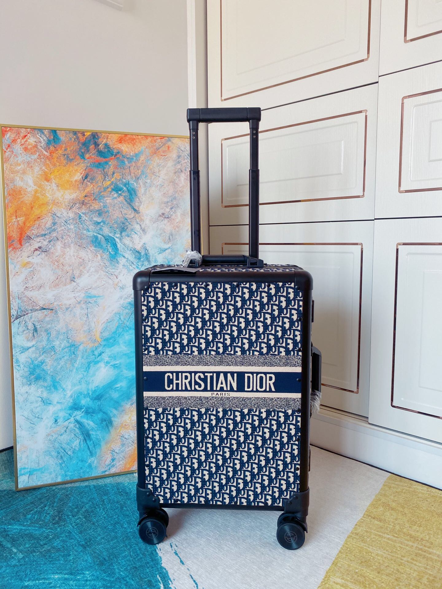 [TOP] Christian Dior Horizon Luggage Box 34-20-55cm - Blue - 711 Luxury