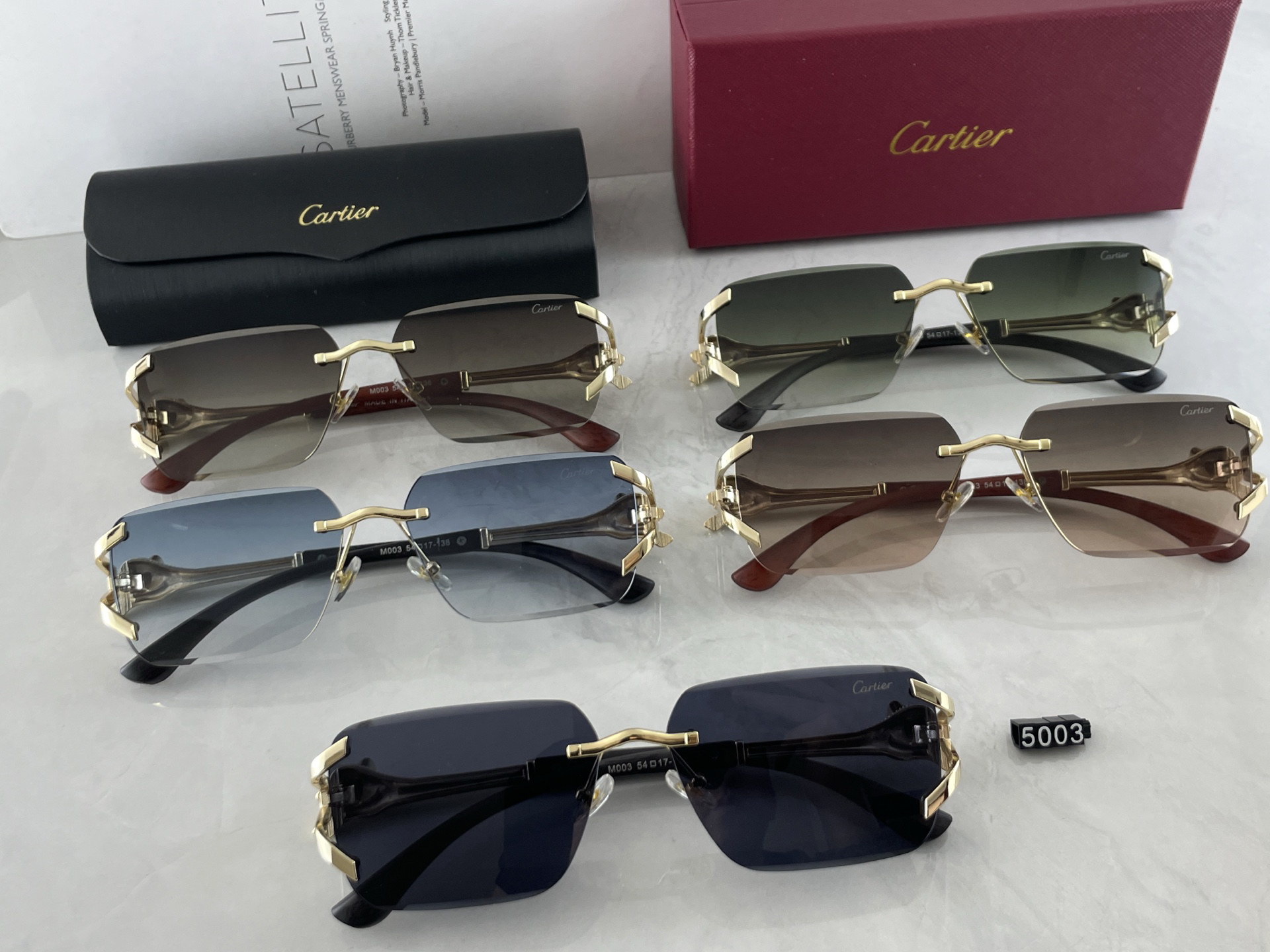 [TOP] Cartier Sunglasses - 5 Colors - 711 Luxury