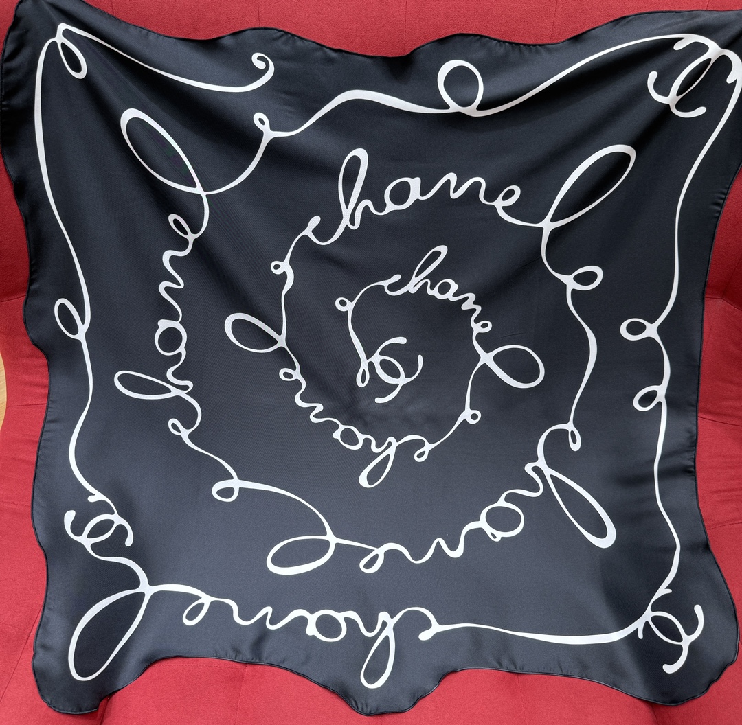 Chanel Scarf Chanel Irregular Lace Silk Square Scarf #379156 View 2 | Nigo Office