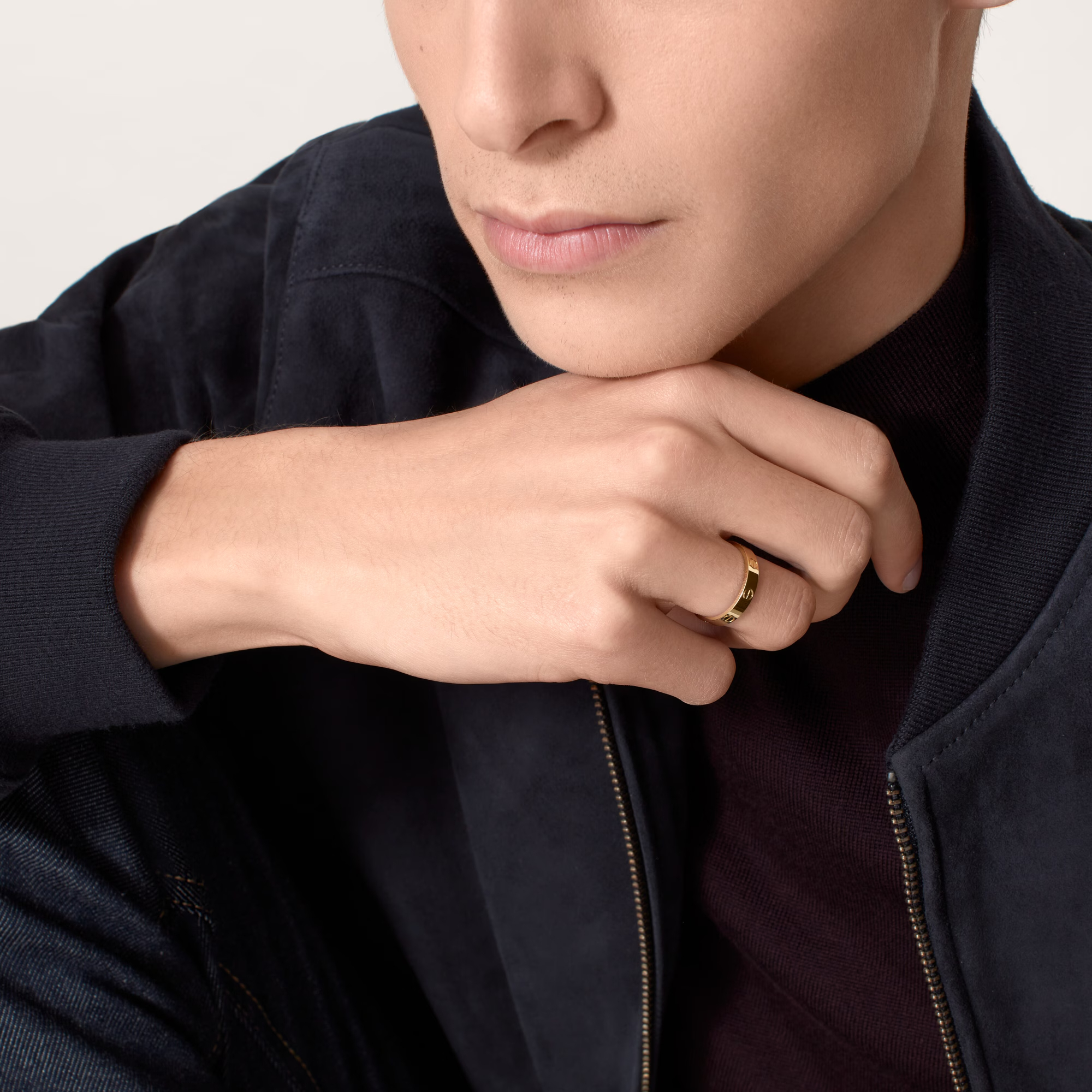 Carty Love Petite Lock Ring, Yellow Gold, Small Model