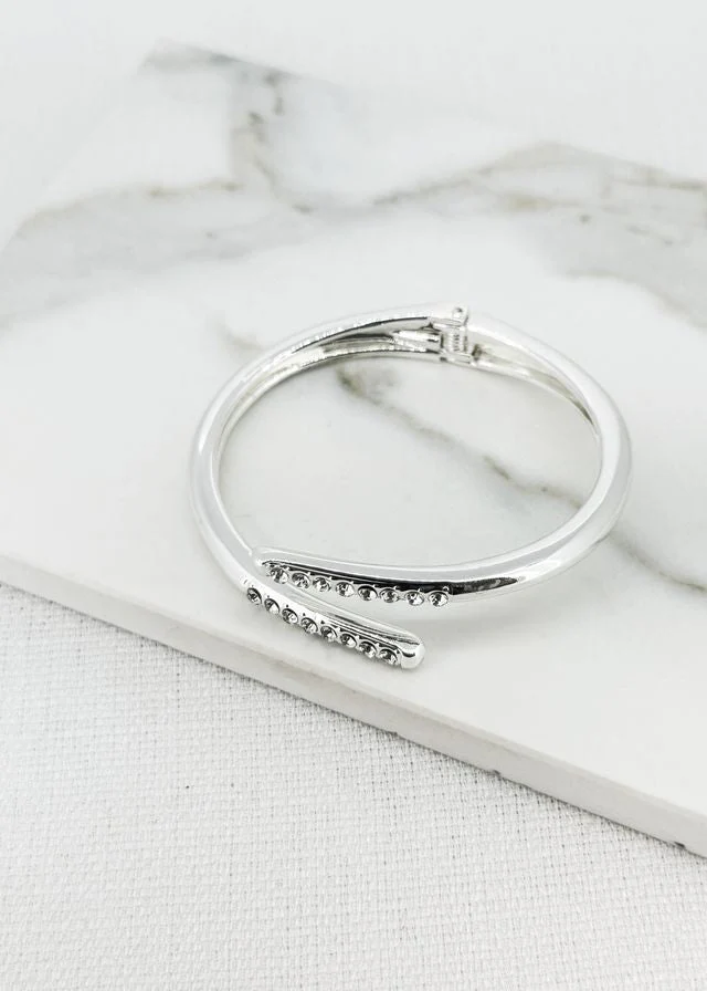Diamante Crossover Bangle (2 Colours)