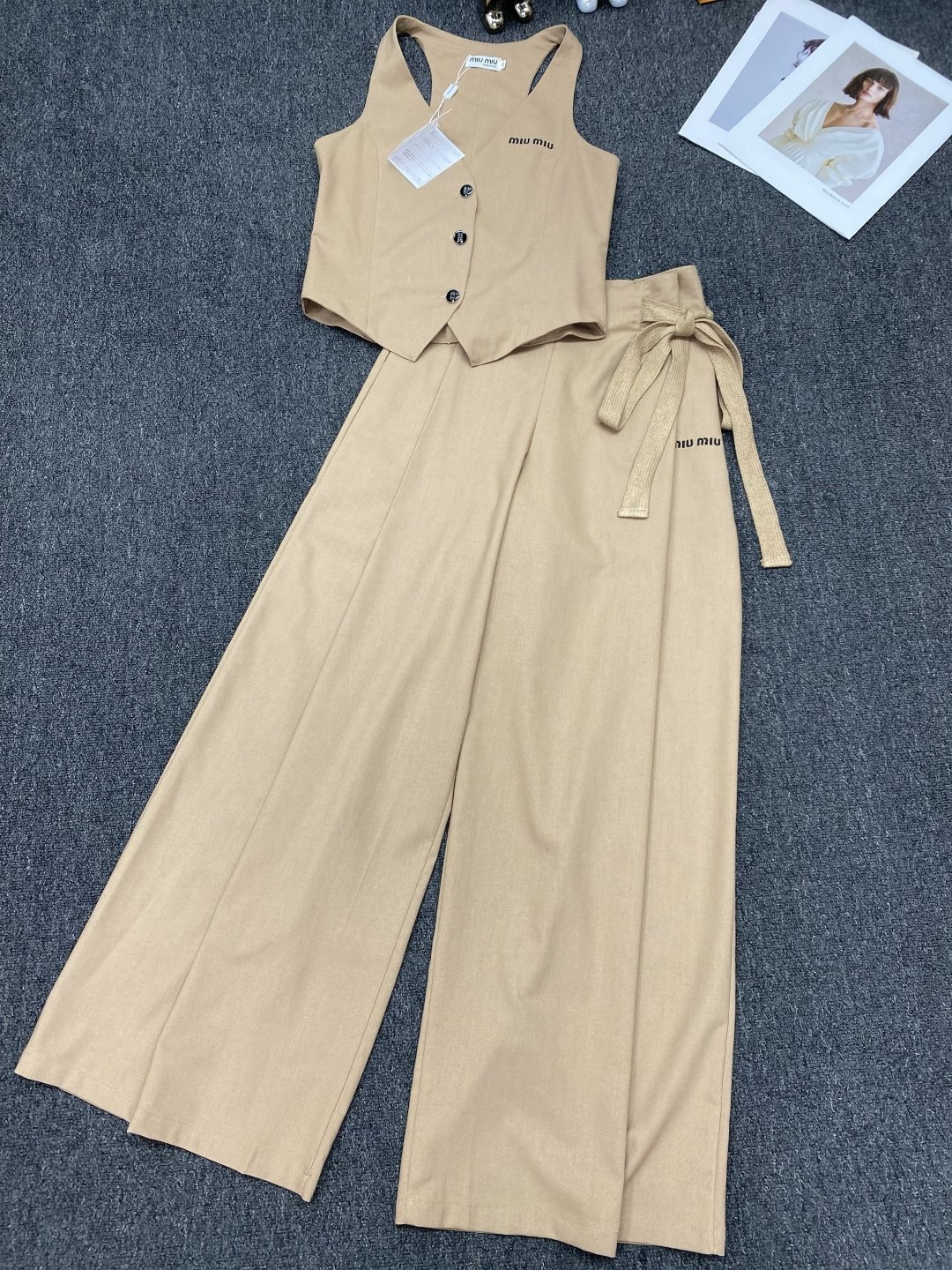 [TOP] Miu Miu Suit - Apricot