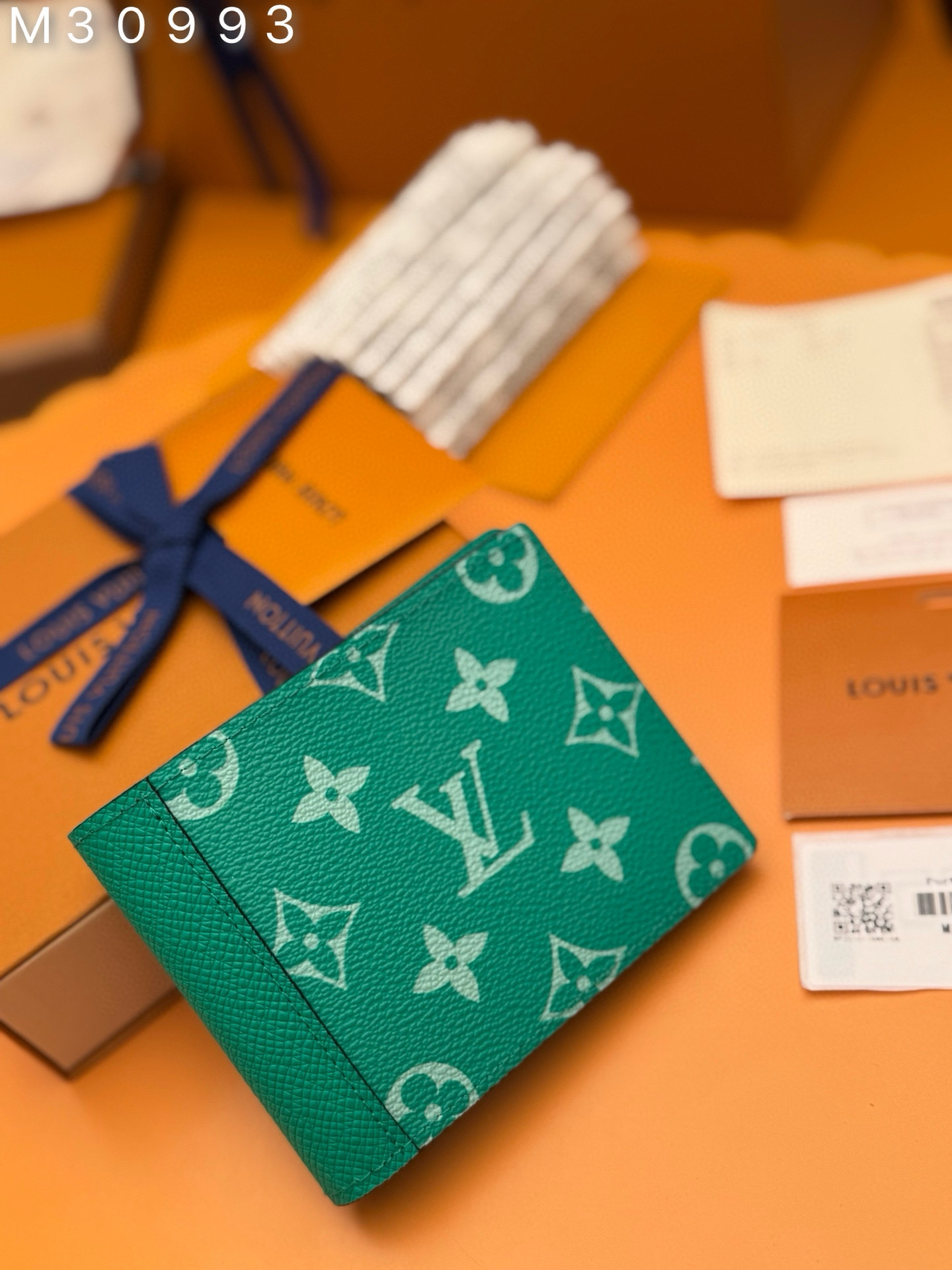[TOP] Louis Vuitton LV Multie Wallet 11.5x9.0x1.5cm - Green - 711 Luxury