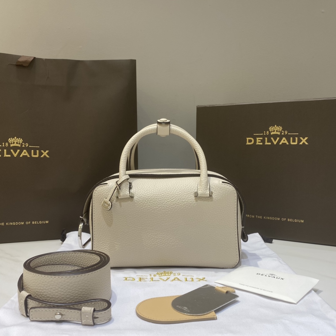[TOP] Delvaux Cool Box Bag 22cm - Gray - 711 Luxury