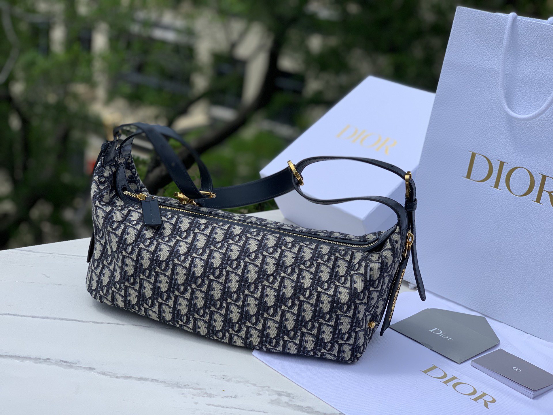 [TOP] Christian Dior D-Journey 33x16x15cm - Navy Blue - 711 Luxury