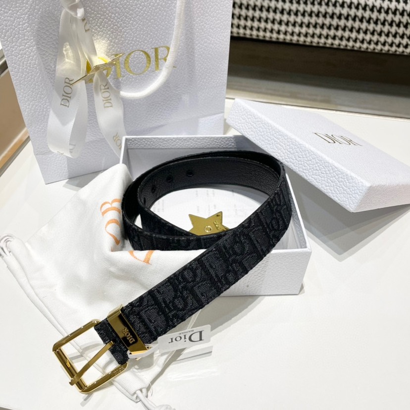 [TOP] Christian Dior Men's Belt Cowhide 35mm - Black - 711 Luxury