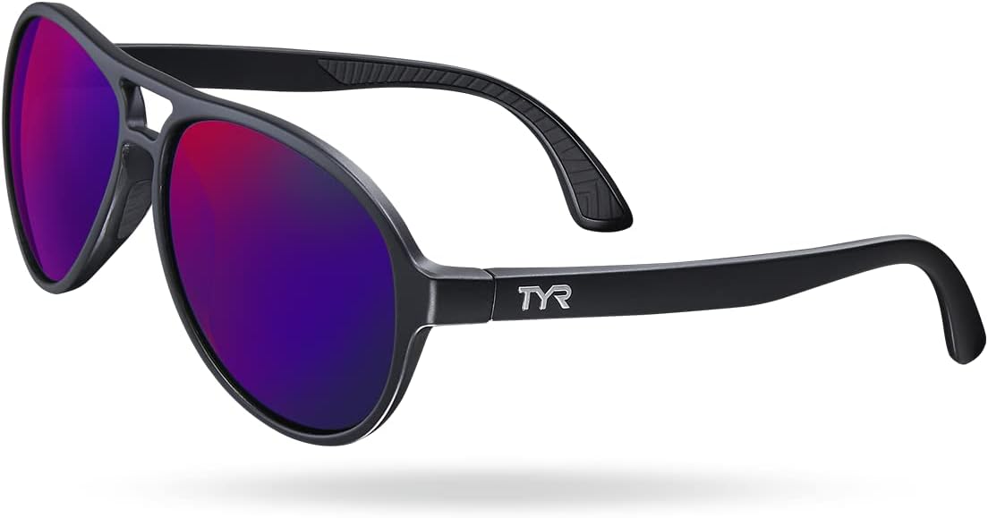 TYR Unisex Newland Aviator HTS Polarized Sunglasses