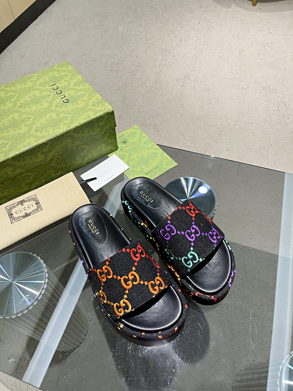 [TOP] GUCCI Platform Sandals  - Black - 711 Luxury