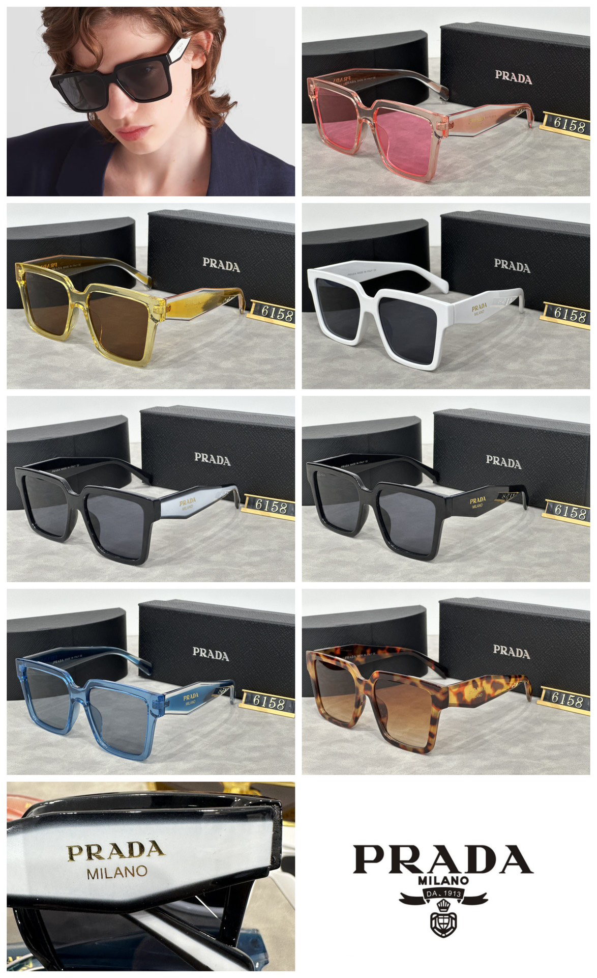 [TOP] PRADA Sunglasses - 7 Colors - 711 Luxury