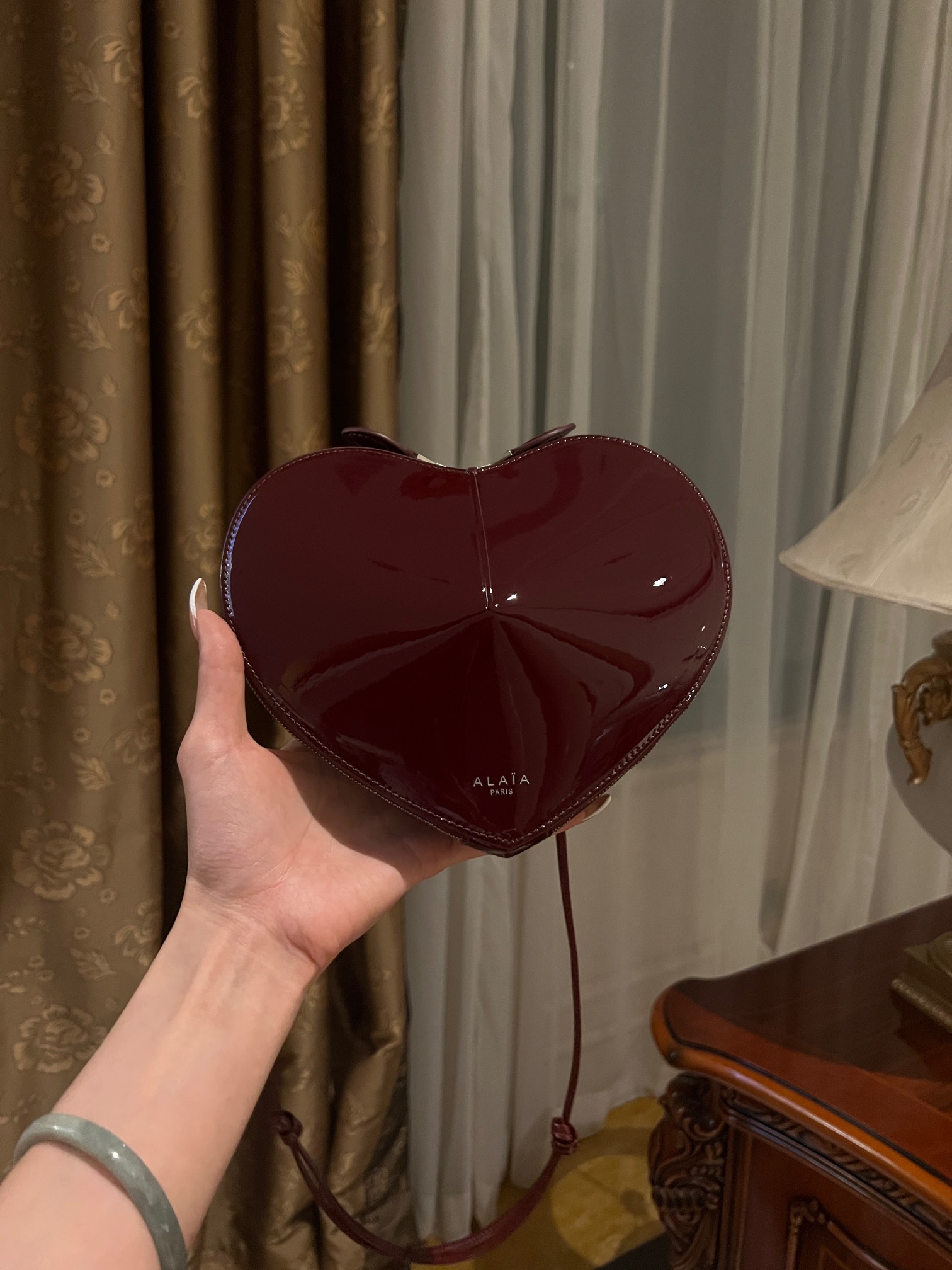 [TOP] ALAIA Le Coeur Bag 21-17-5 CM - Dark Red - 711 Luxury