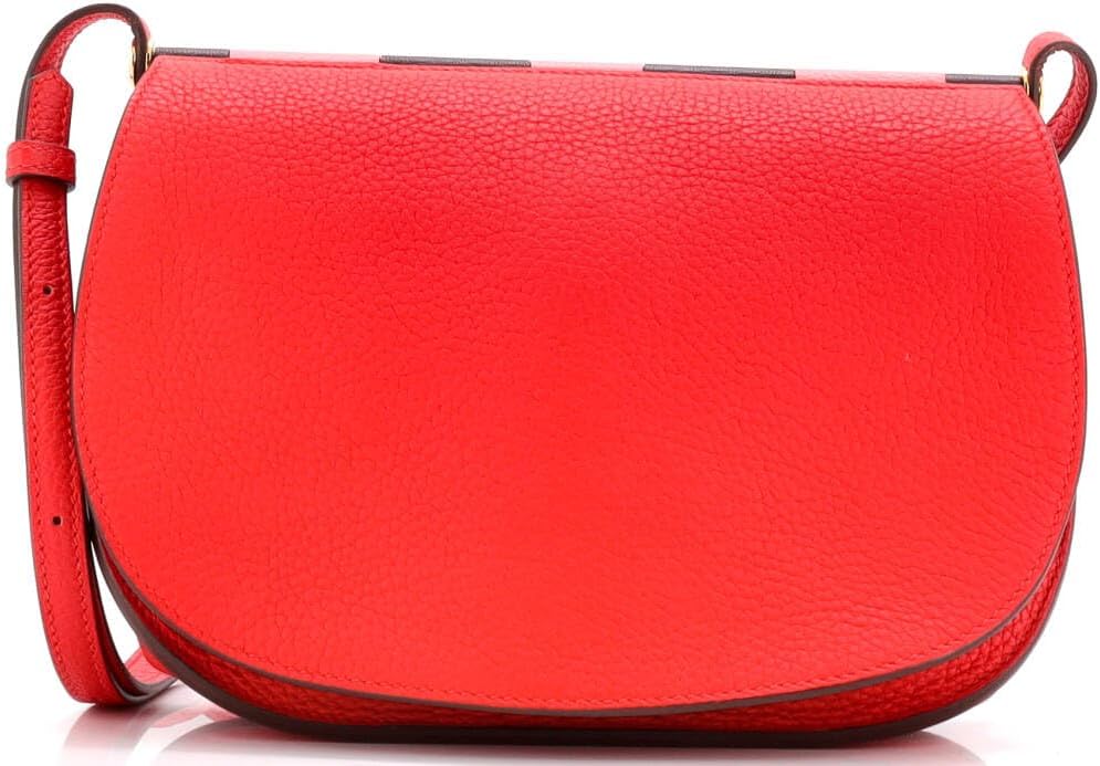 Hermès, Pre-Loved Saut Bag Clemence 25, Rouge de Coeur