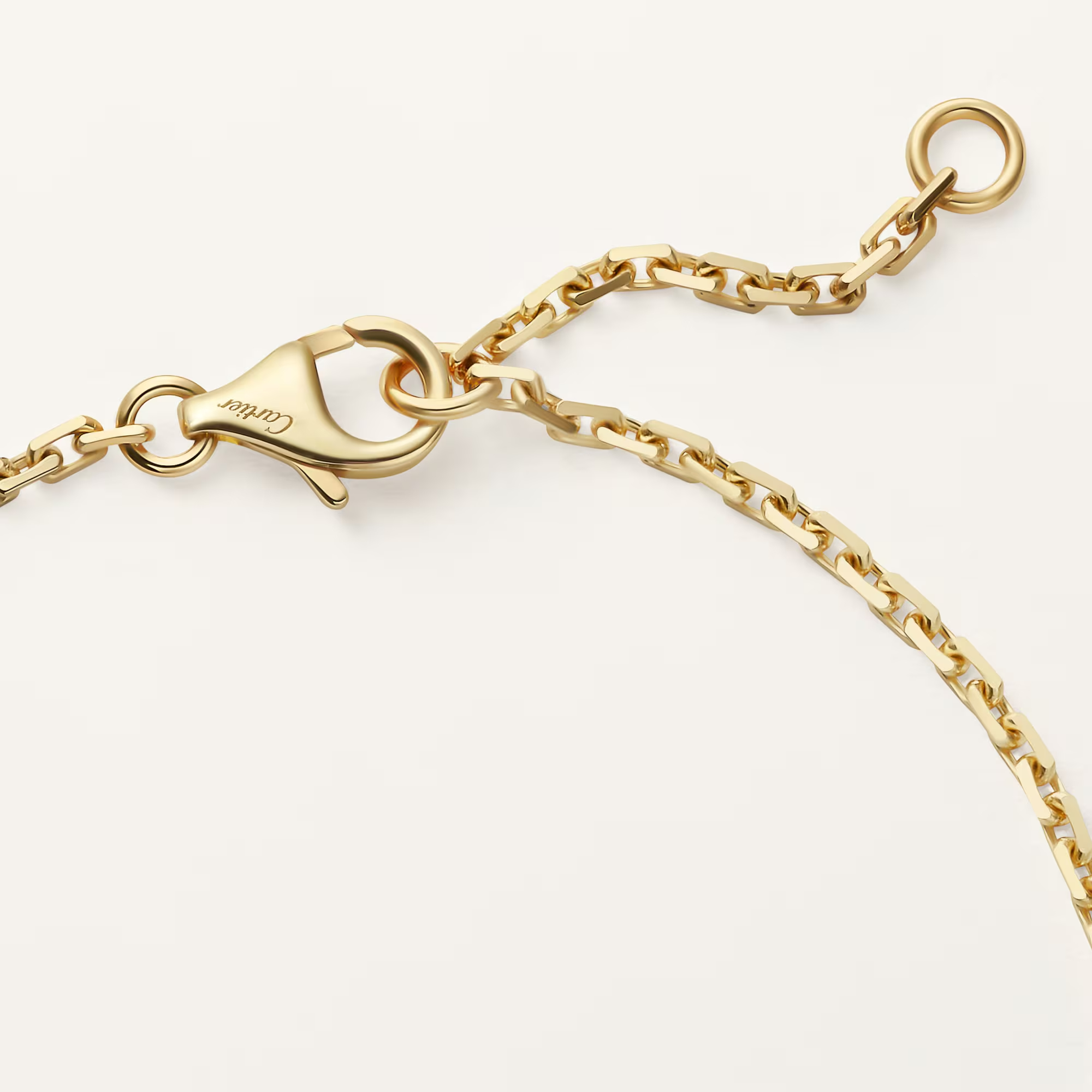 Carty Love Luna Loop Bracelet, Yellow Gold, Half-Paved