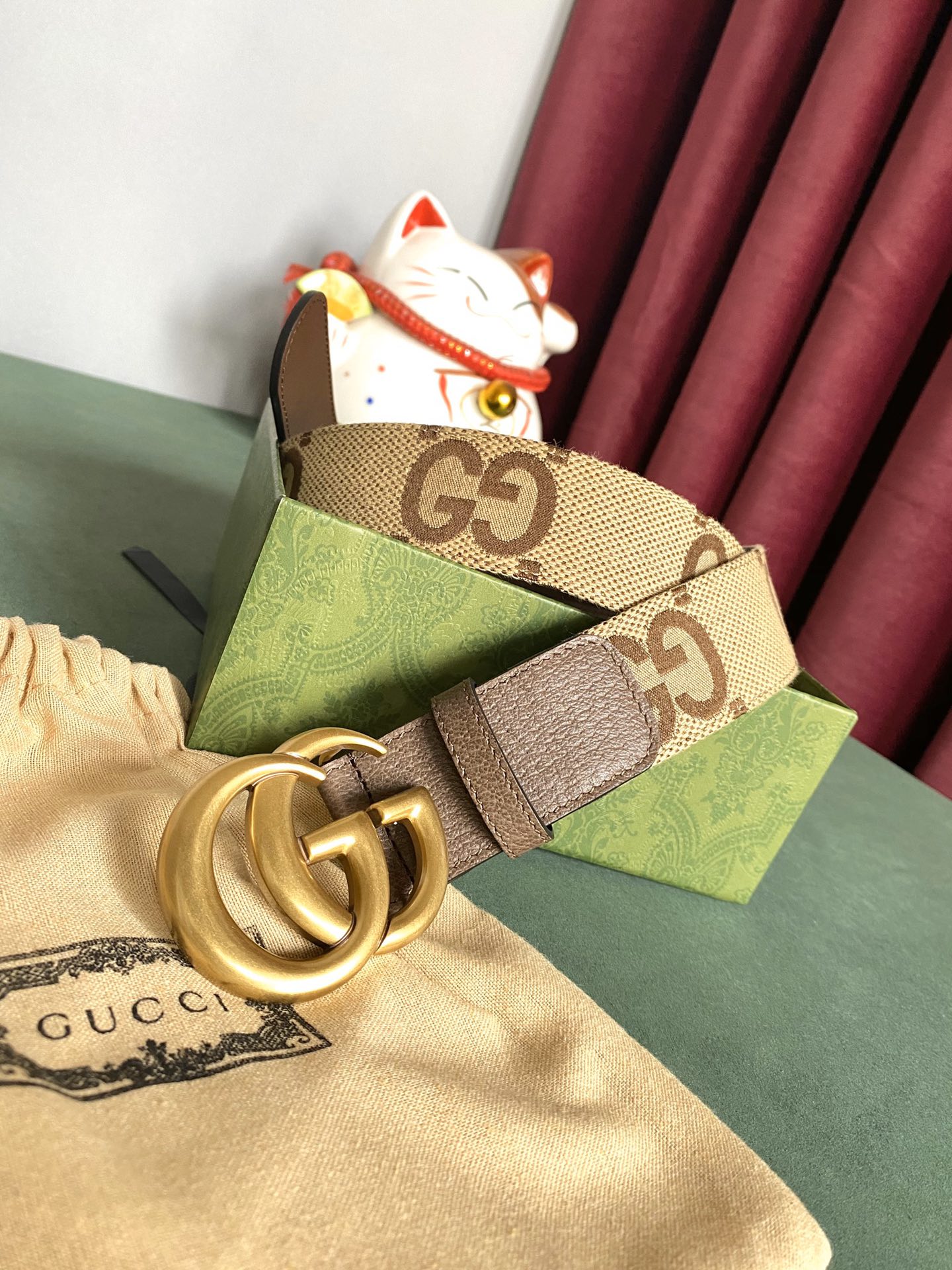 [TOP] GUCCI Belt 4cm - Brown - 711 Luxury
