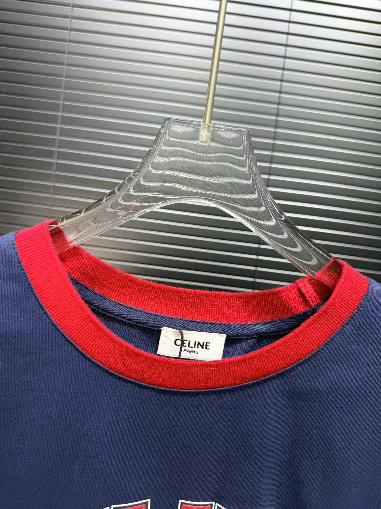 [TOP] CELINE Short-Sleeve T-Shirt - Blue