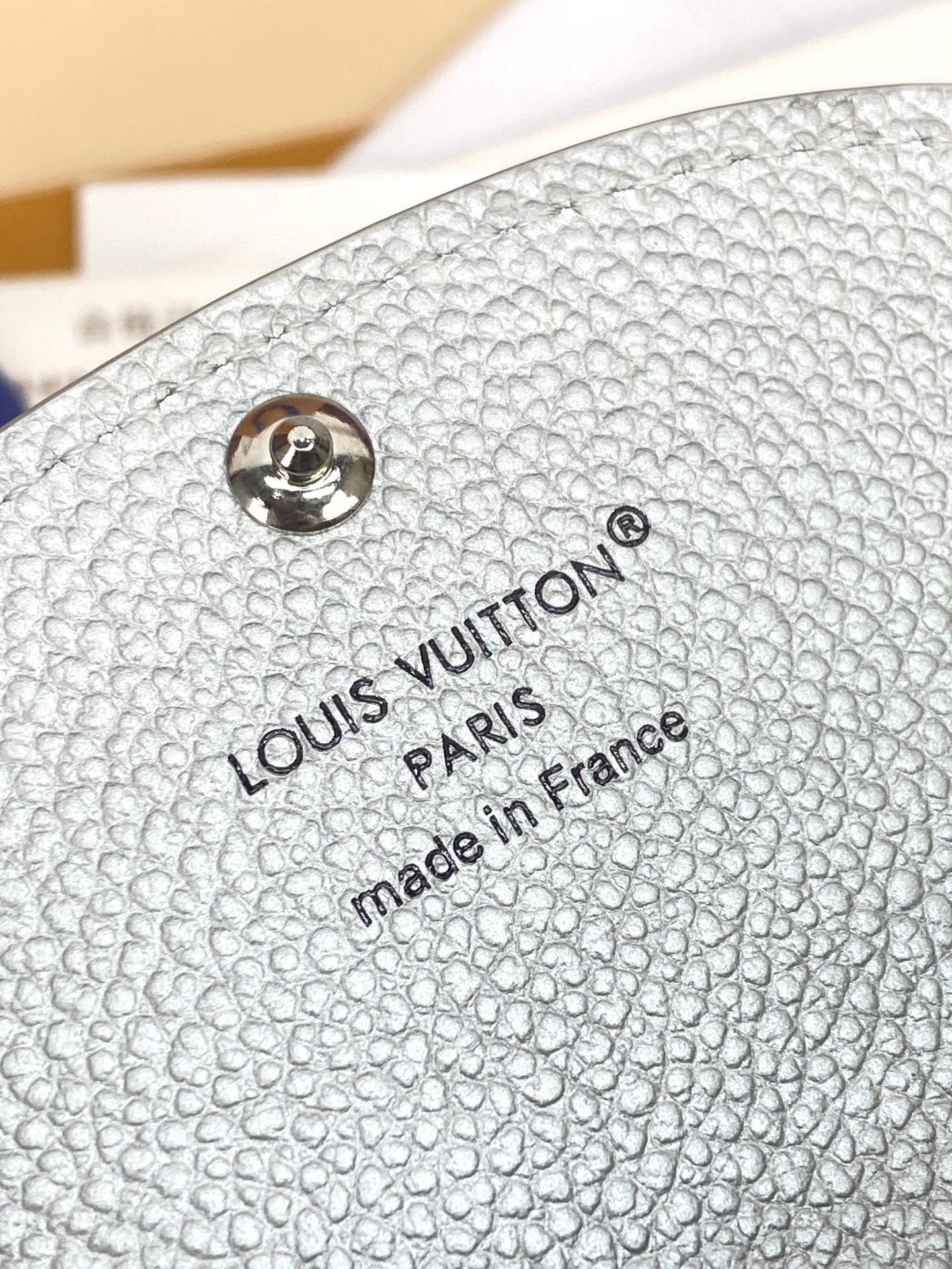 [TOP] Louis Vuitton LV Rosalie Coin Purse Monogram Empreinte 11x8x2.5cm - Pearl Silver