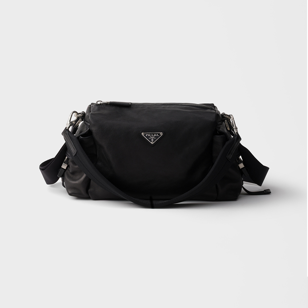 PRADA Black Prada Explore Leather Bag #379559