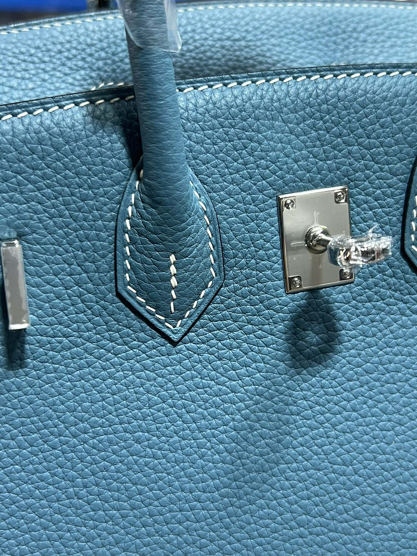 [TOP] HERMES Birkin Togo Leather 25cm - Bleu Jean & SHW