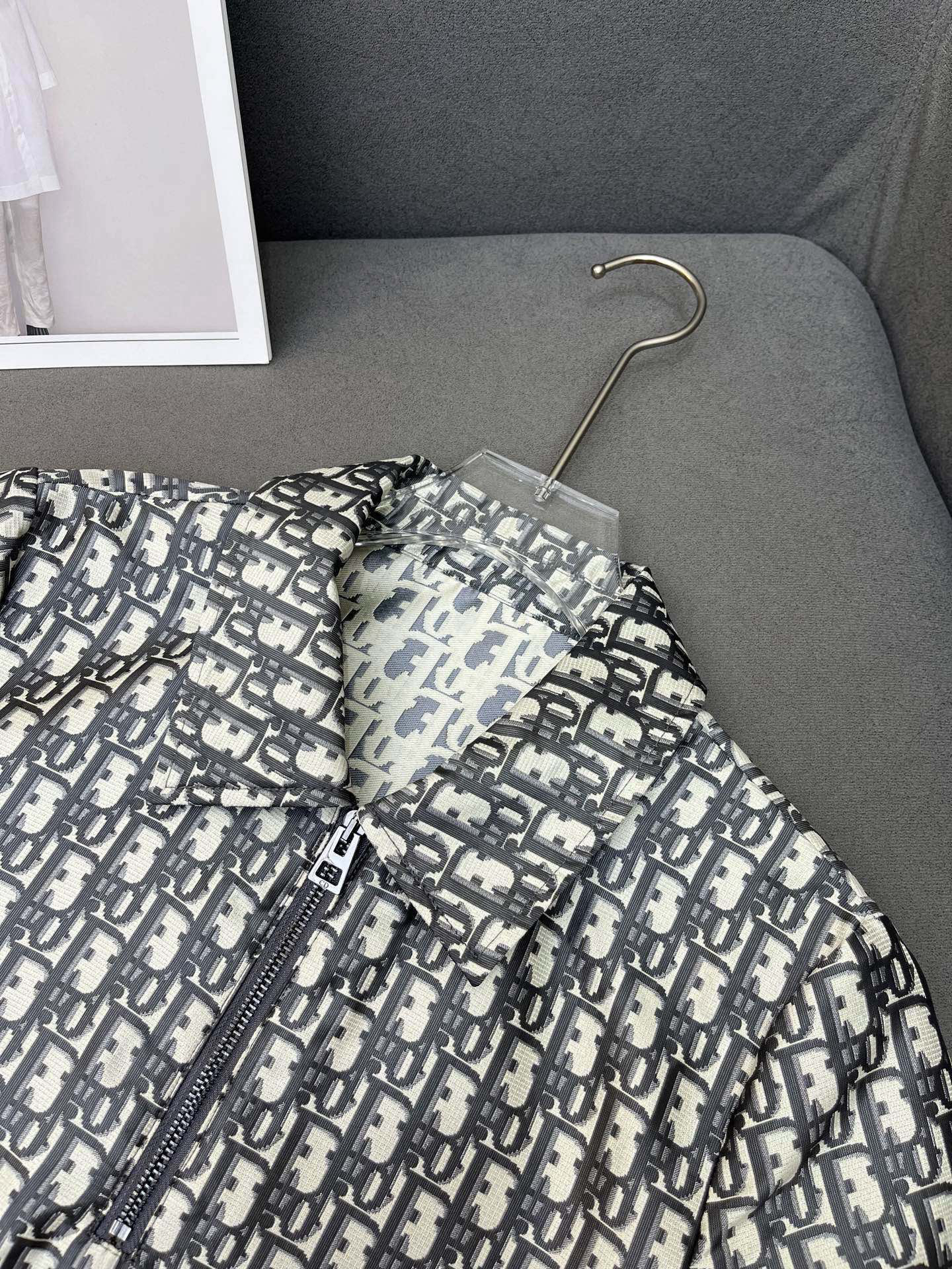 [TOP] Christian Dior Shirt + Skirt Set - Gray