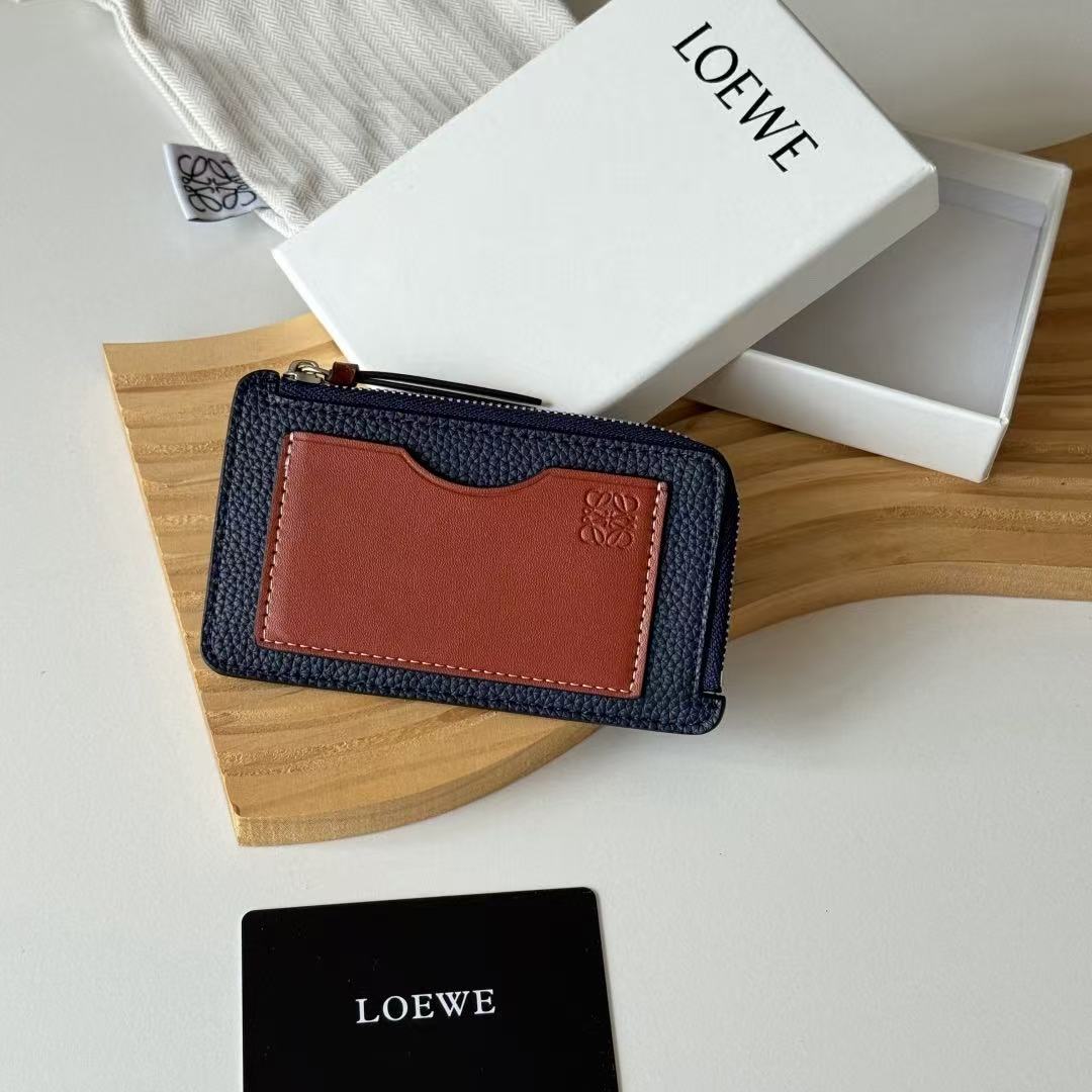 [TOP] LOEWE Card Holder 13*7.5cm - Blue - 711 Luxury