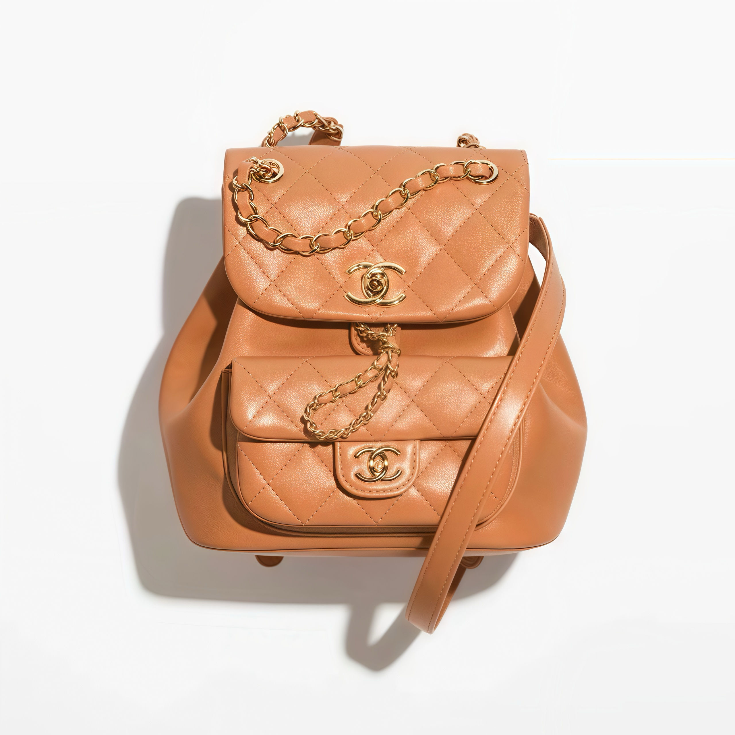 CHANEL Calfskin Backpack #386030