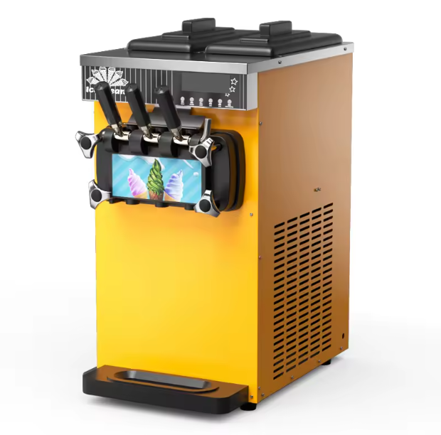 Commercial Fully Automatic Three-Color Ice Cream Machine--0.22CBM