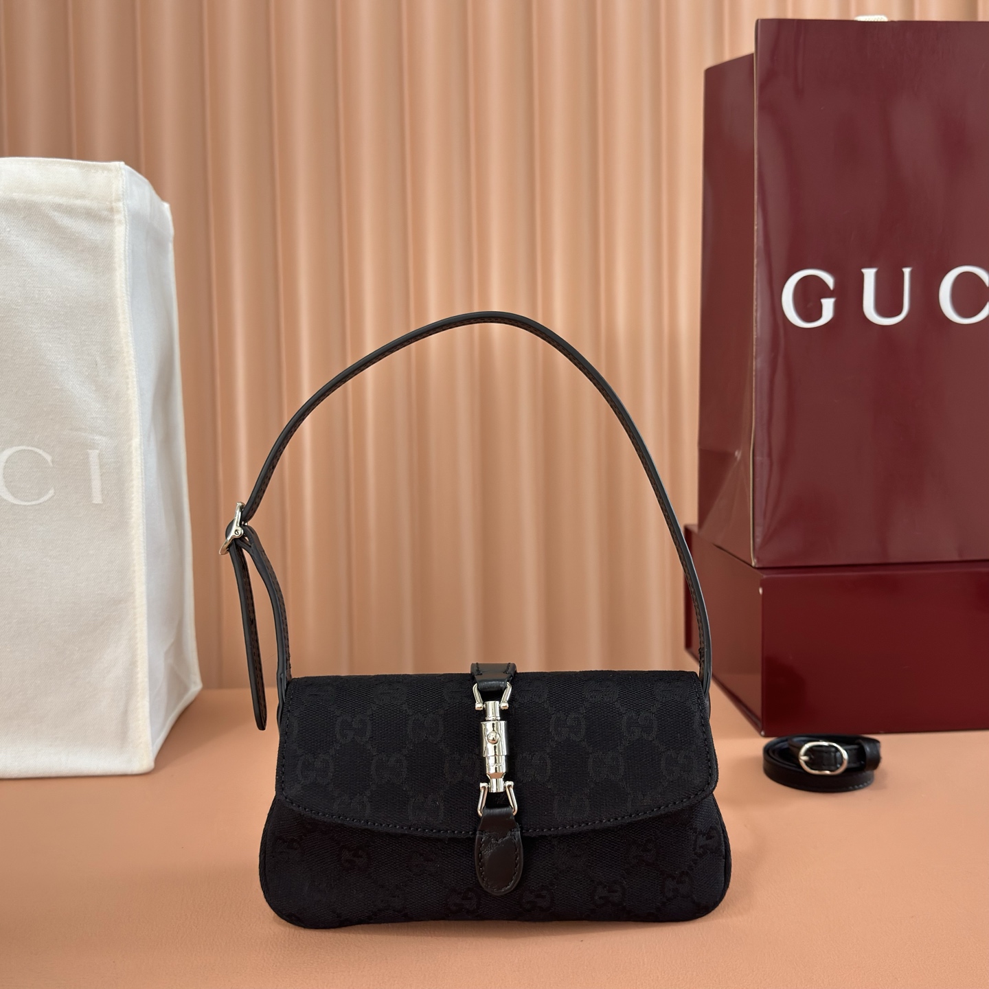 [TOP] GUCCI Jaie 1961 Bag 21.5x11.5x2cm - Black - 711 Luxury