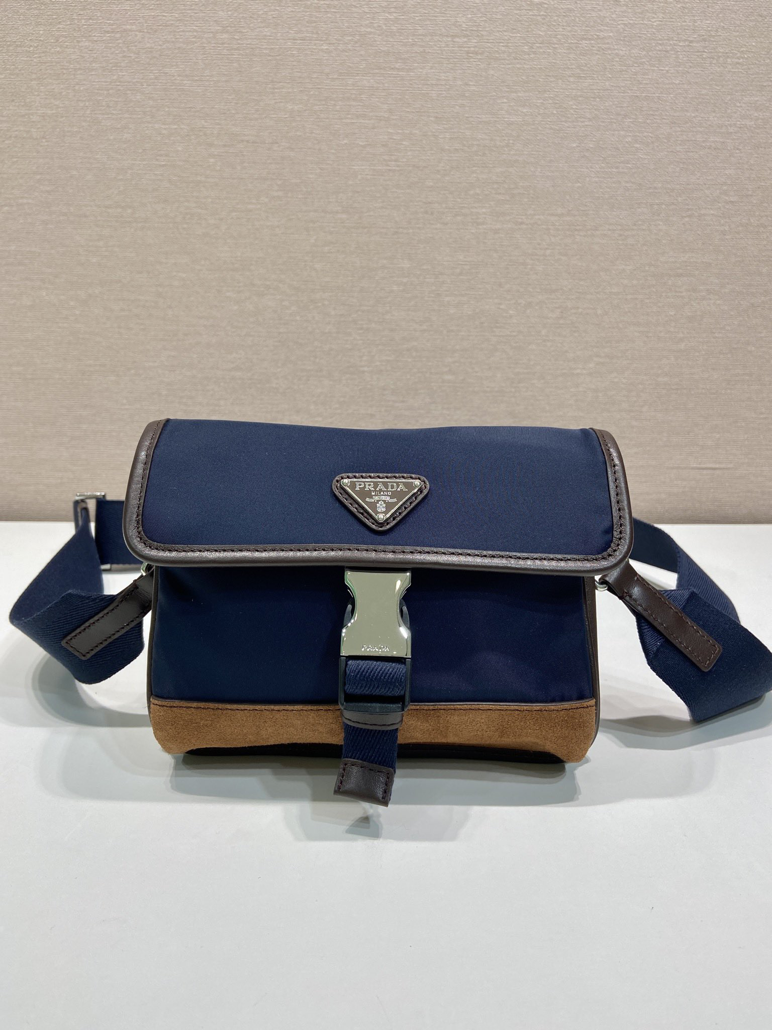 [TOP] PRADA Messenger Bag Nylon 18x14x3cm - Blue - 711 Luxury