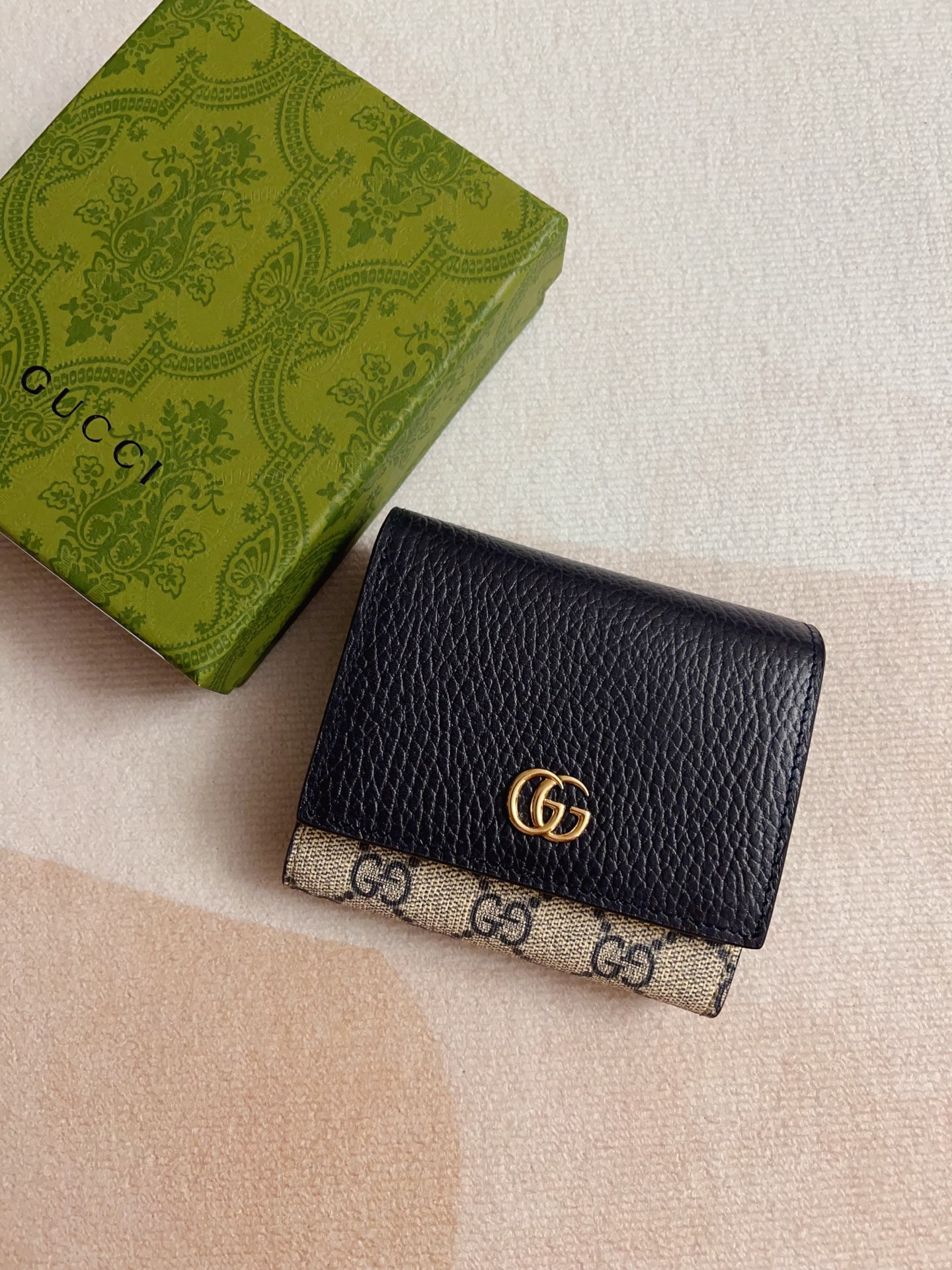 [TOP] GUCCI Wallet 12x10x3cm - Black - 711 Luxury