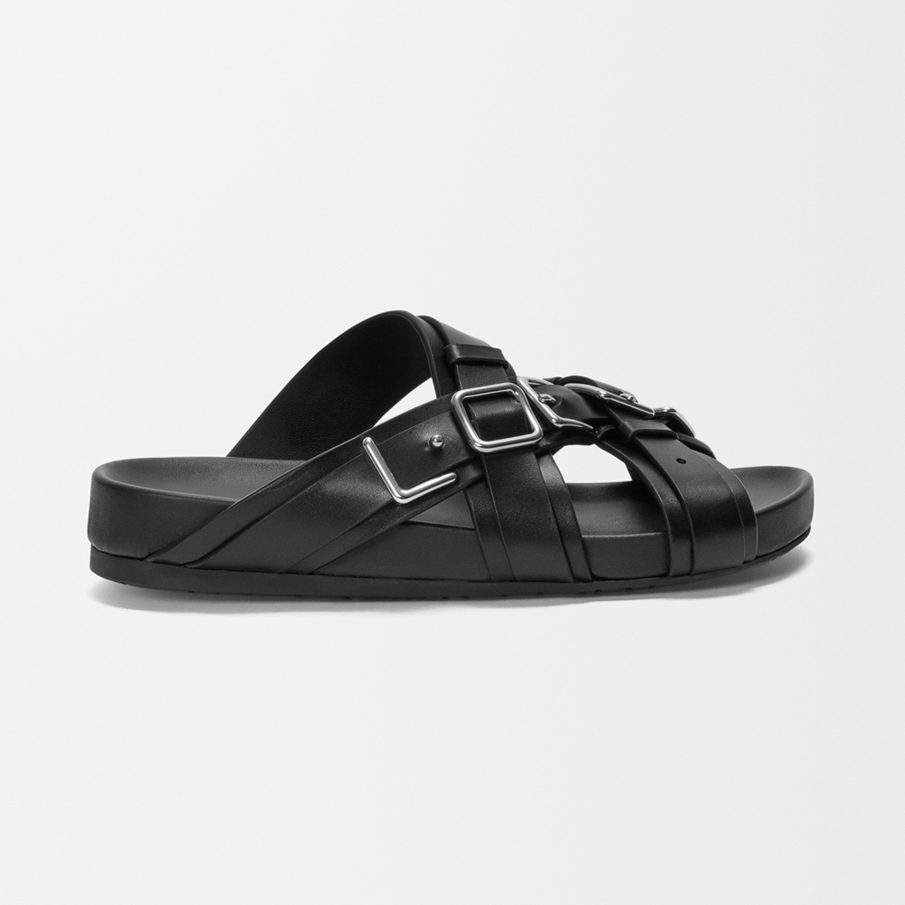 Loewe Shoes LOEWE Type Fussbett Sandal in Vegetable-tanned Calfskin #387117 | Nigo Office