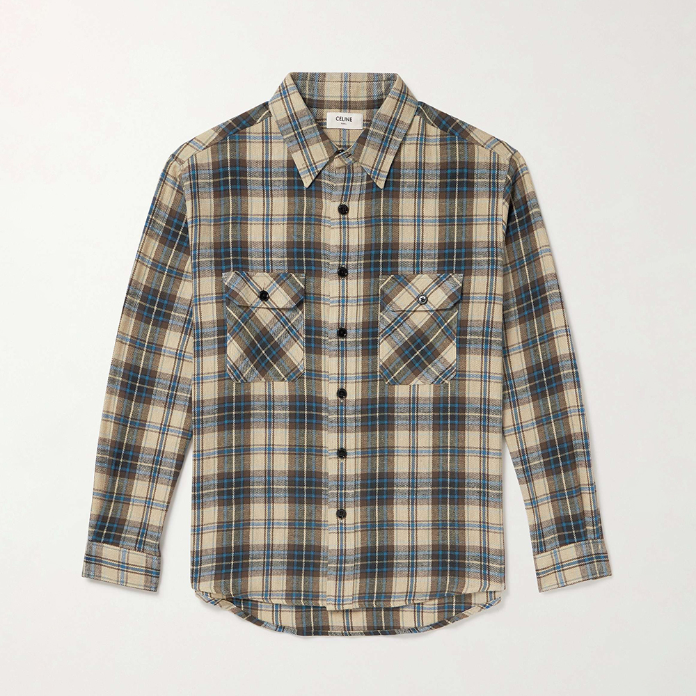 Celine Clothing CELINE Plaid Cotton-Flannel Shirt #393820 | Nigo Office