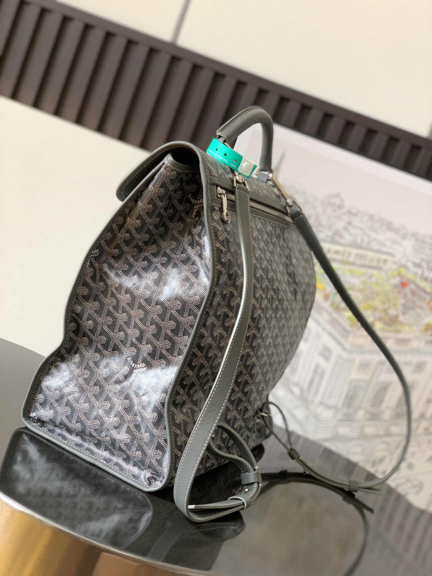 [TOP] Goyard Saint Léger Backpack 37x15x34cm - Gray - 711 Luxury