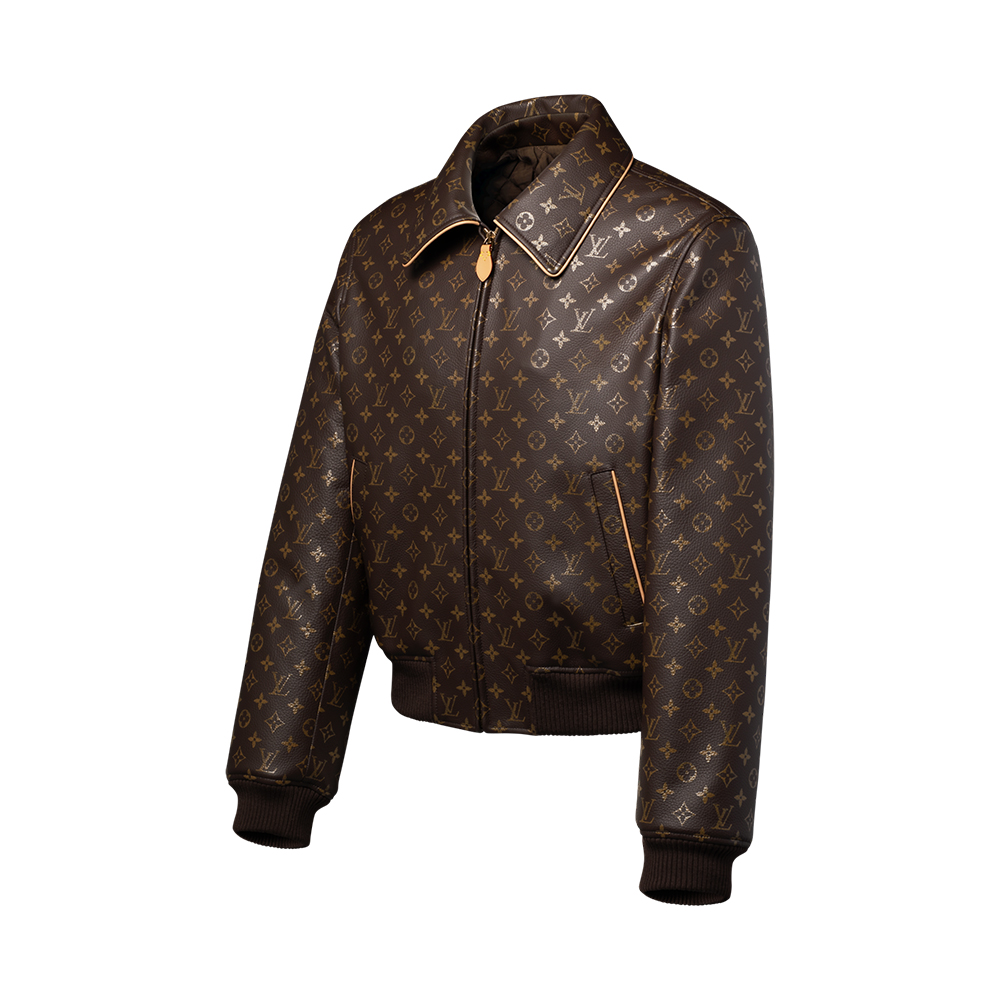 Louis Vuitton Accessory LOUIS VUITTON Monogram Padded Leather Blouson #396573 View 2 | Nigo Office