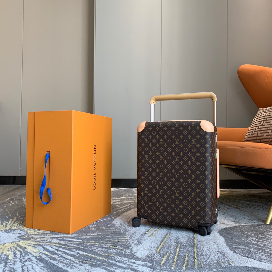 [TOP] Louis Vuitton LV Rolling Luggage Horizon 38.0 x 55.0 x 21.0 cm - Brown - 711 Luxury