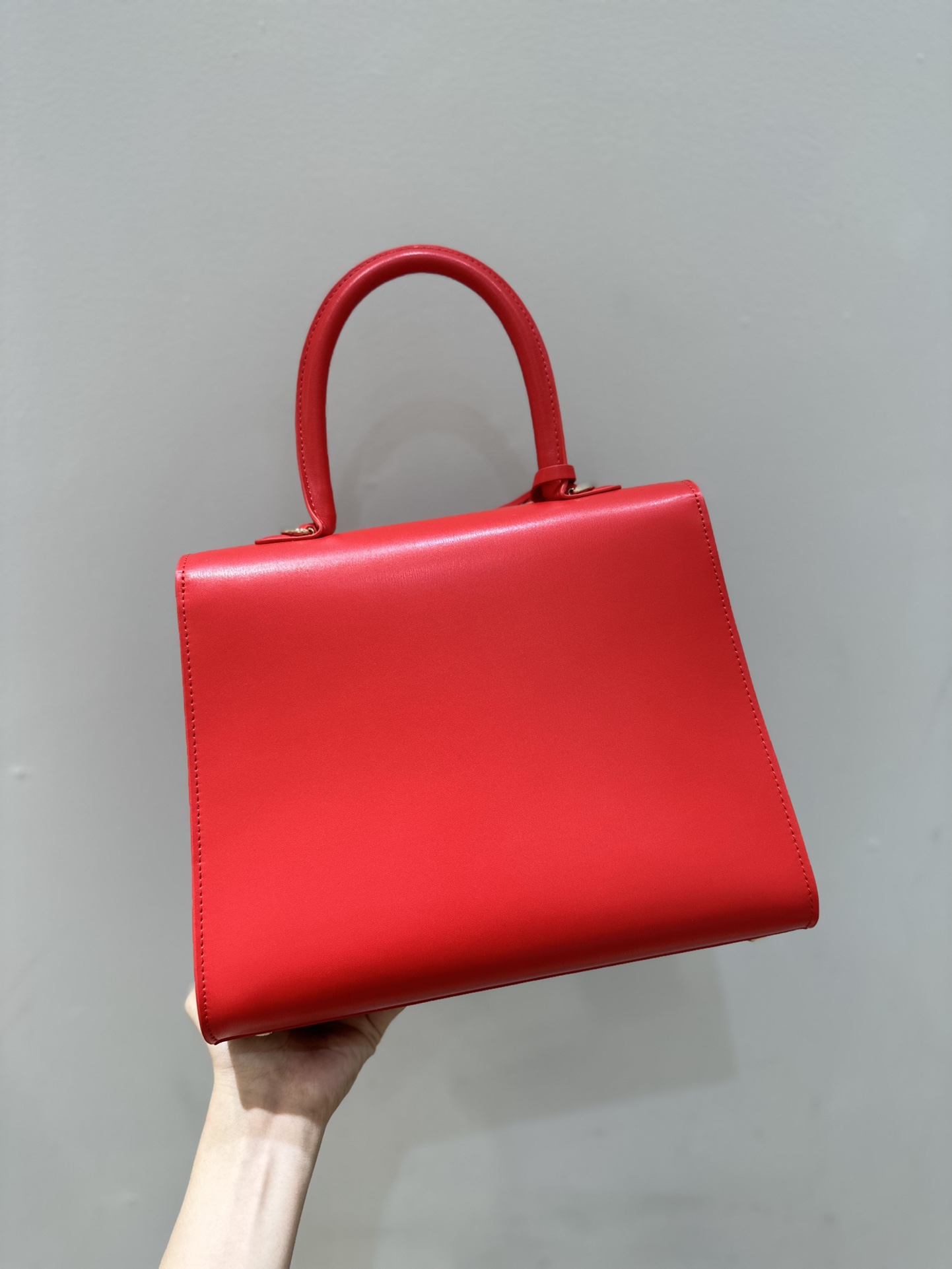 [TOP] Delvaux Brillant Bag Box Leather 28cm - Red - 711 Luxury