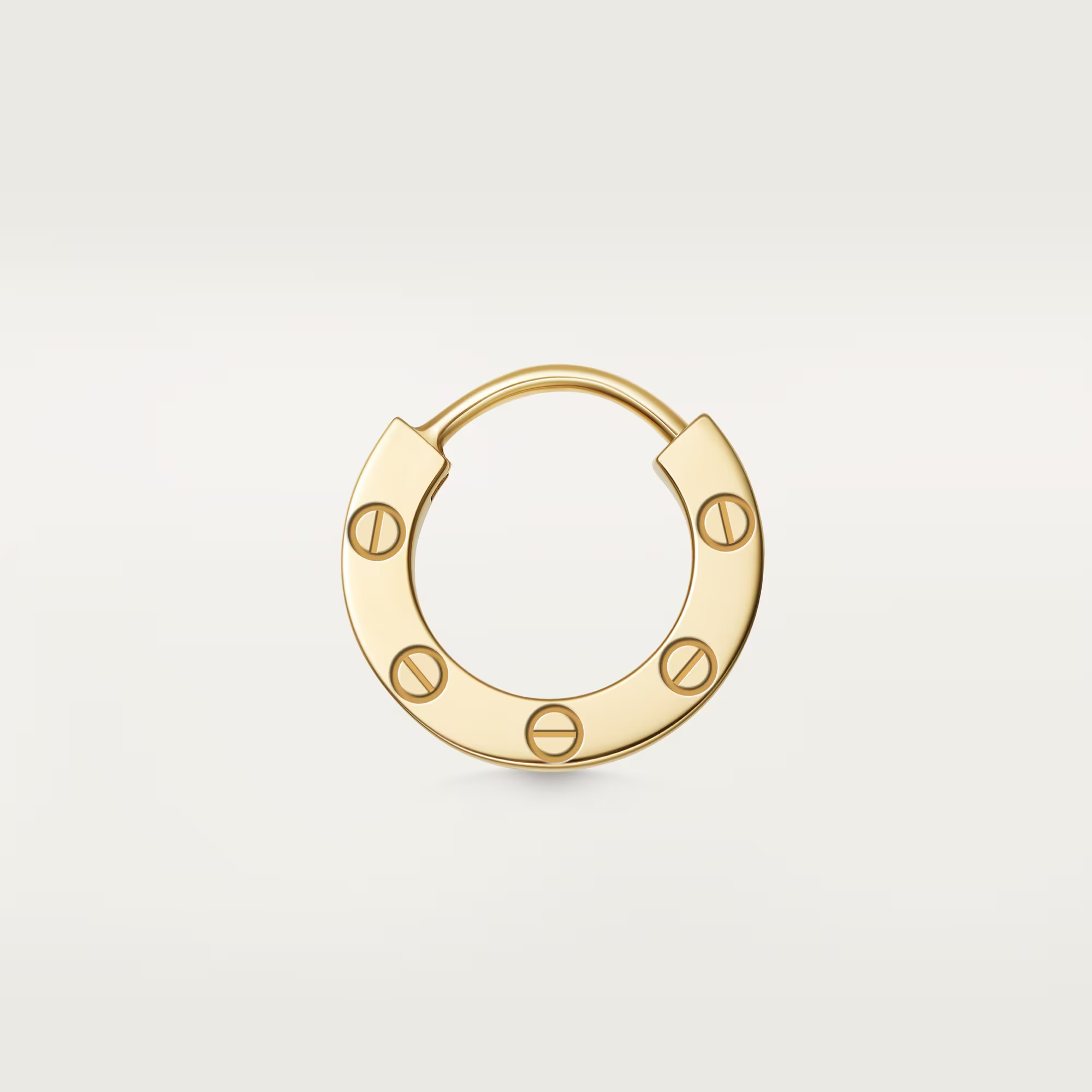 Carty Love Luna Loop Earrings, Yellow Gold