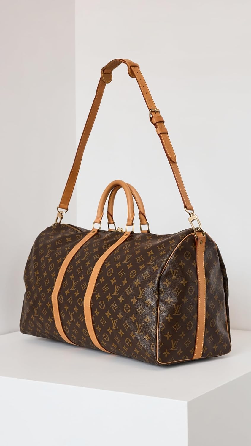 Louis Vuitton Women's Pre-Loved Louis Vuitton Keepall Bandouliere 55 Duffle Bag, Monogram, Brown, One Size