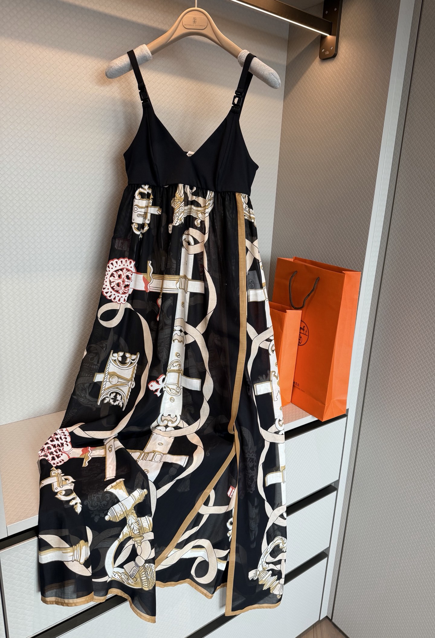 Hermès Ferronnerie Remix Mixed Materials Beach Dress #388660