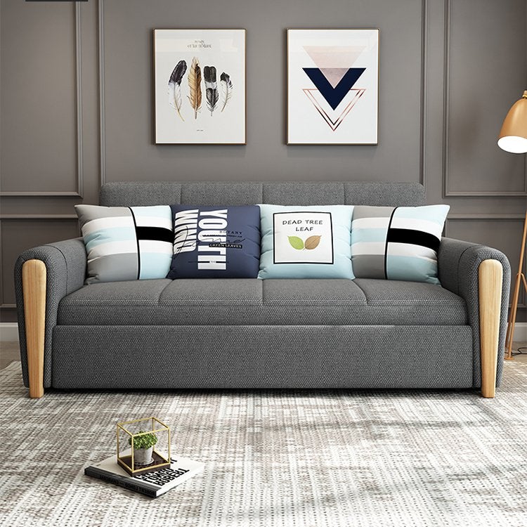 Multifunctional wooden folding sofa bed for home