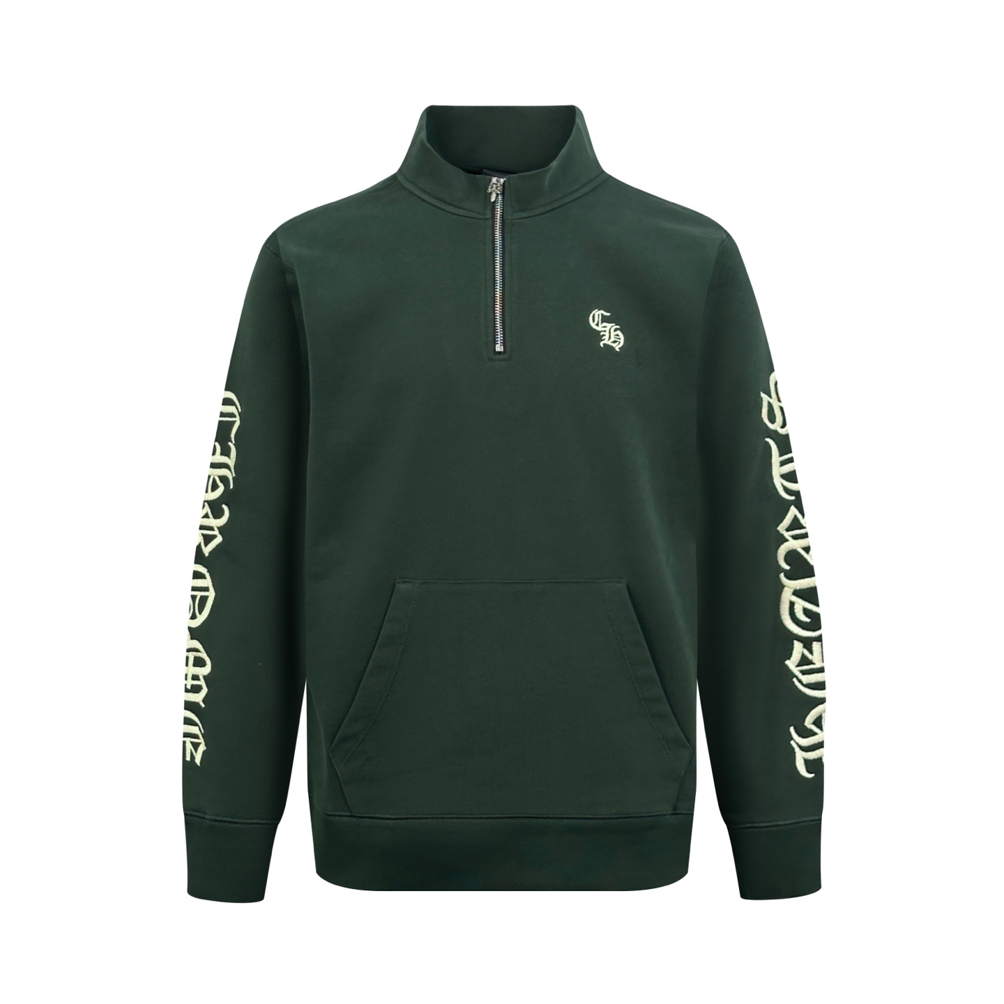 Chrome Hearts Clothing Chrome Hearts Embroidered Half Zip Sweatshirt #394293 | Nigo Office