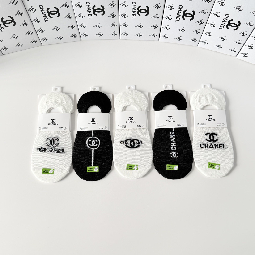 [TOP] CHANEL Socks - 5 Pieces as a Set - 711 Luxury