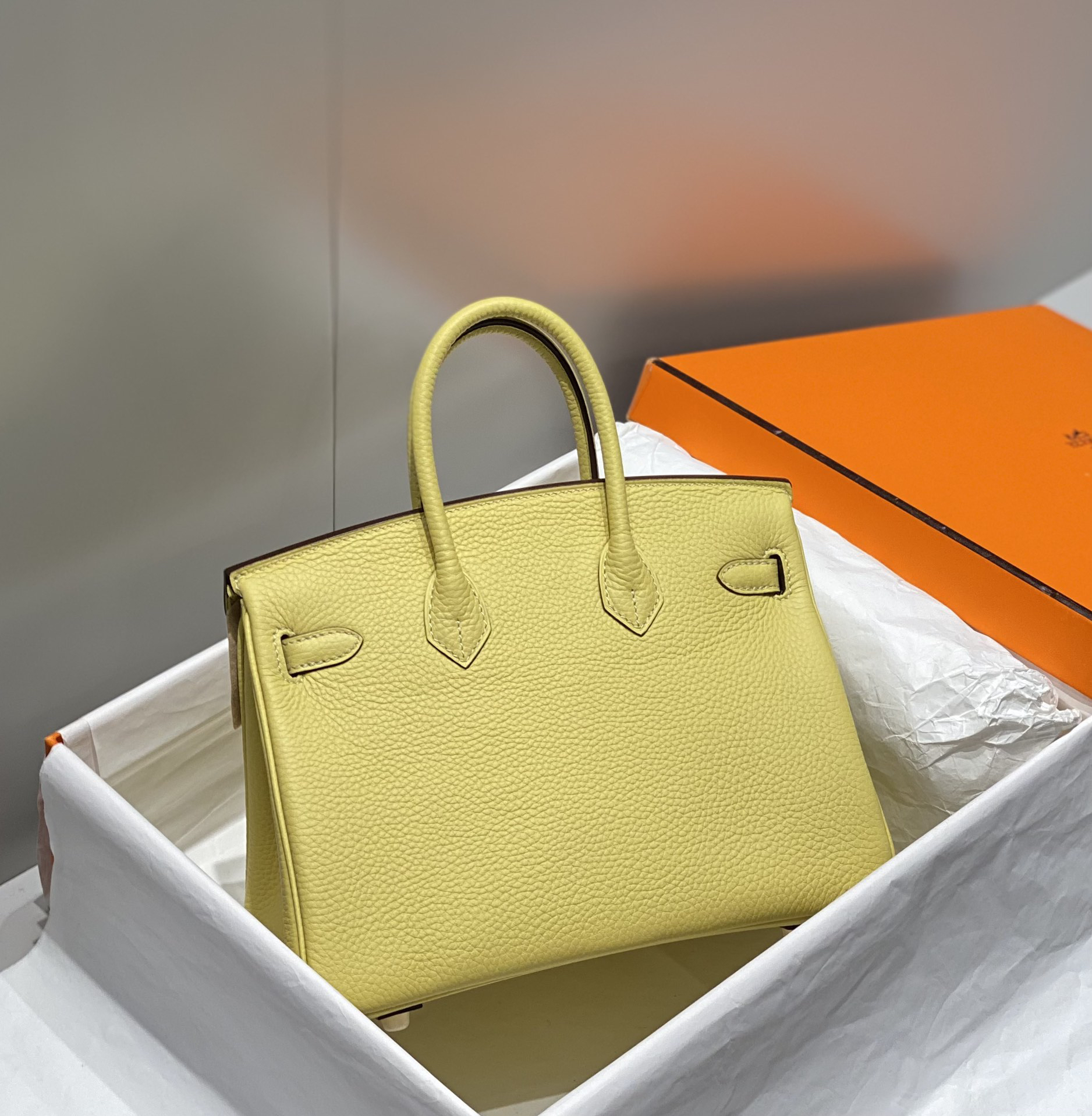 [TOP] HERMES Birkin Togo Leather 25cm - Jaune Poussin & GHW - 711 Luxury